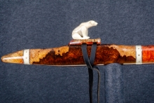 Brazilian Rosewood Burl Native American Flute, Minor, Mid G-4, #Q13D (12)